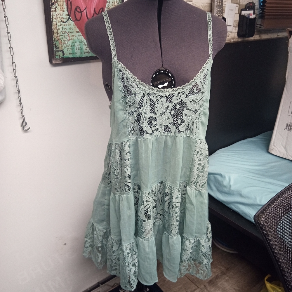 Forever 21 light blue shear dress